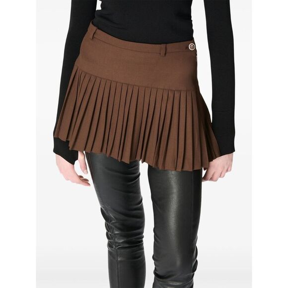 Marine Serre Brown Skirts - Pleated Skirts Women - Picture 4 of 4